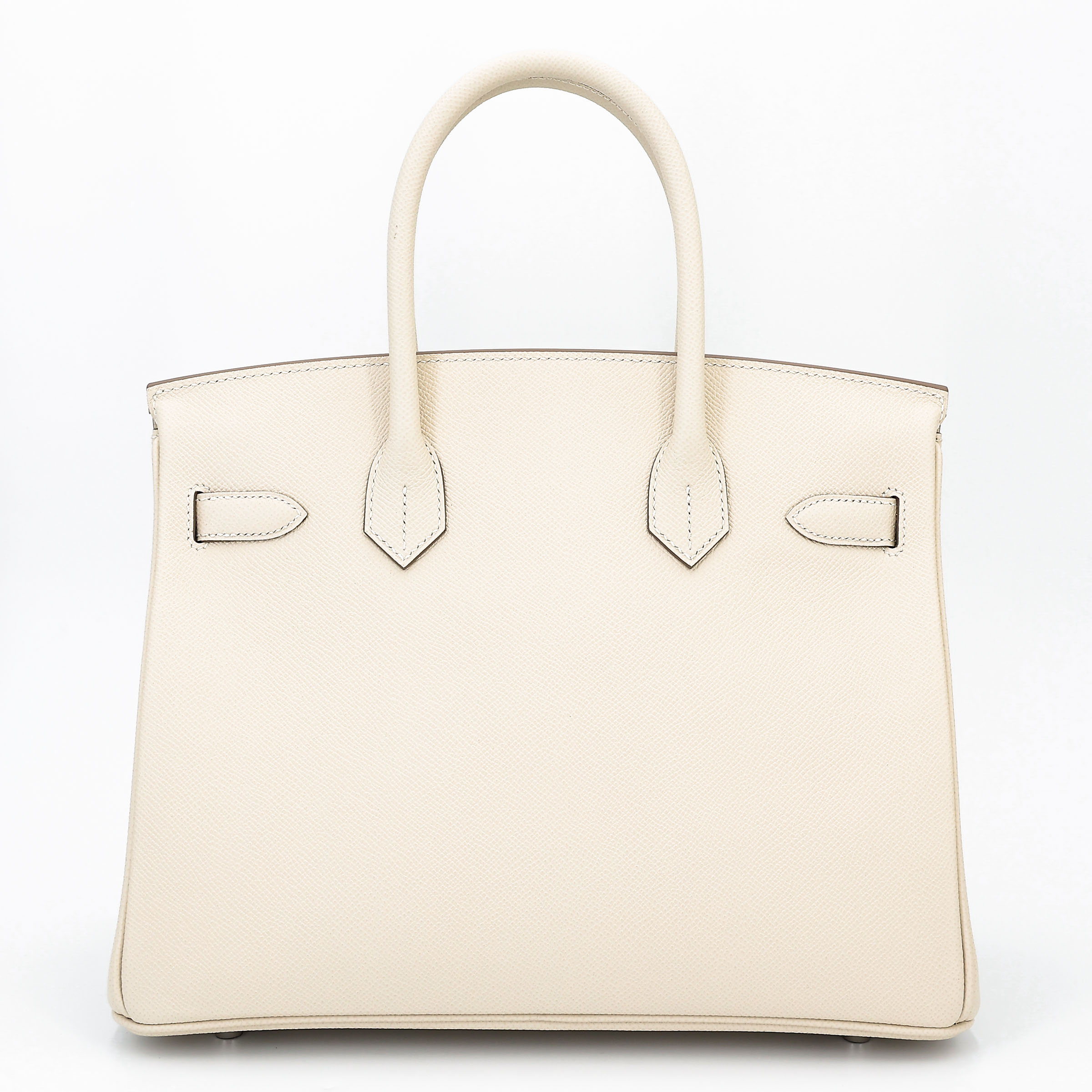 Hermès Birkin 30 Epsom (France) Craie (10) Palladium — view 2
