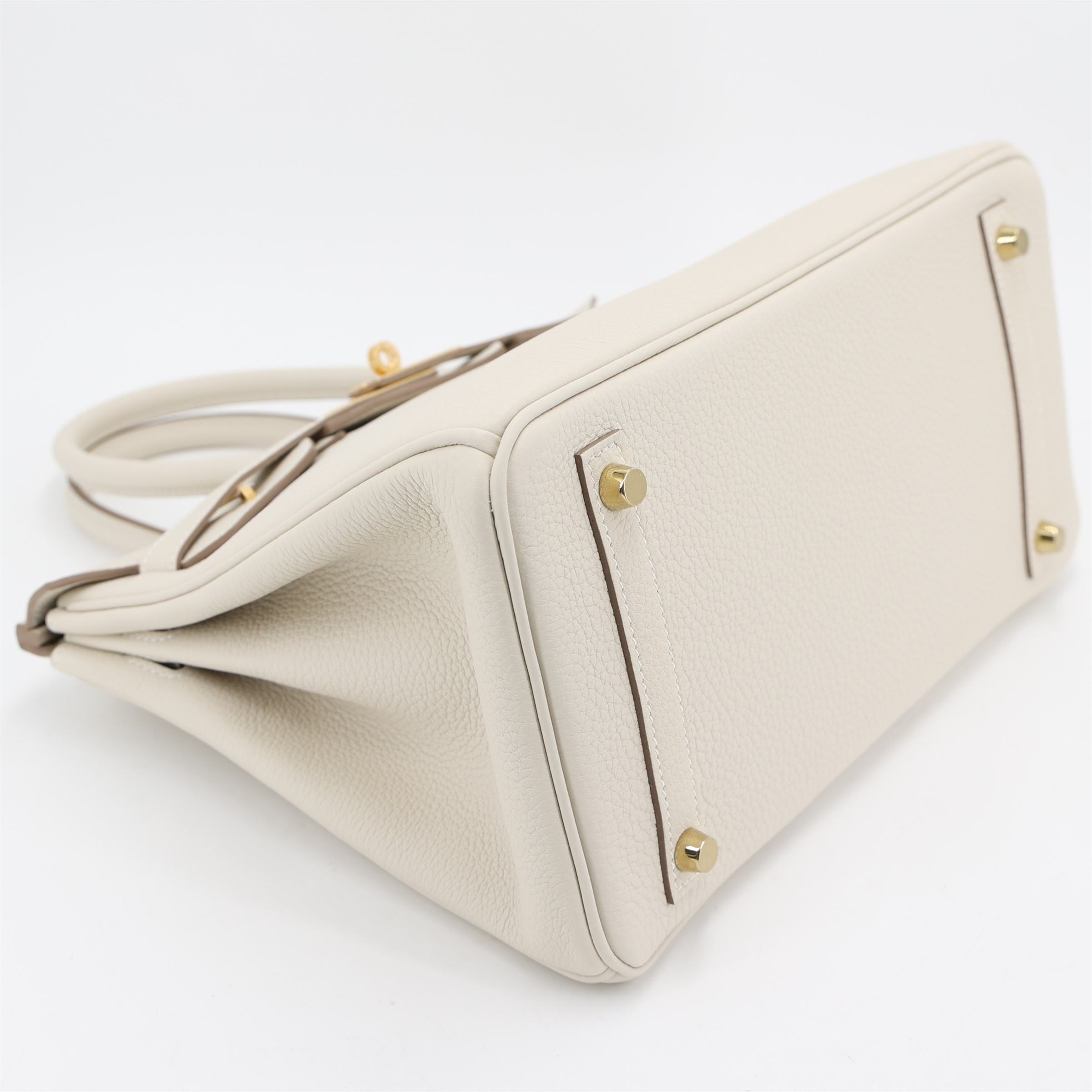 Hermès Birkin 30 Togo (Germany) Craie (10) Gold — view 4