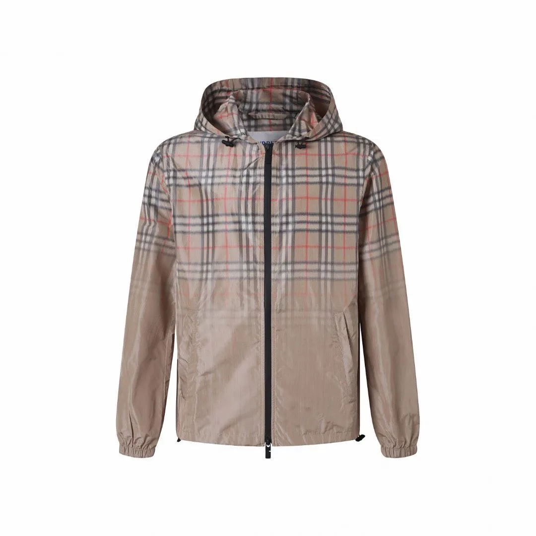 Burberry Gradient Check Newport Hooded Jacket