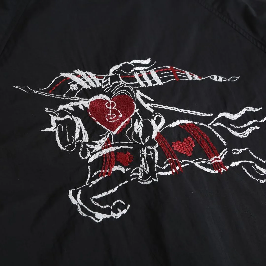 Burberry Heart Knight Nylon Clapton Hooded Jacket — view 4