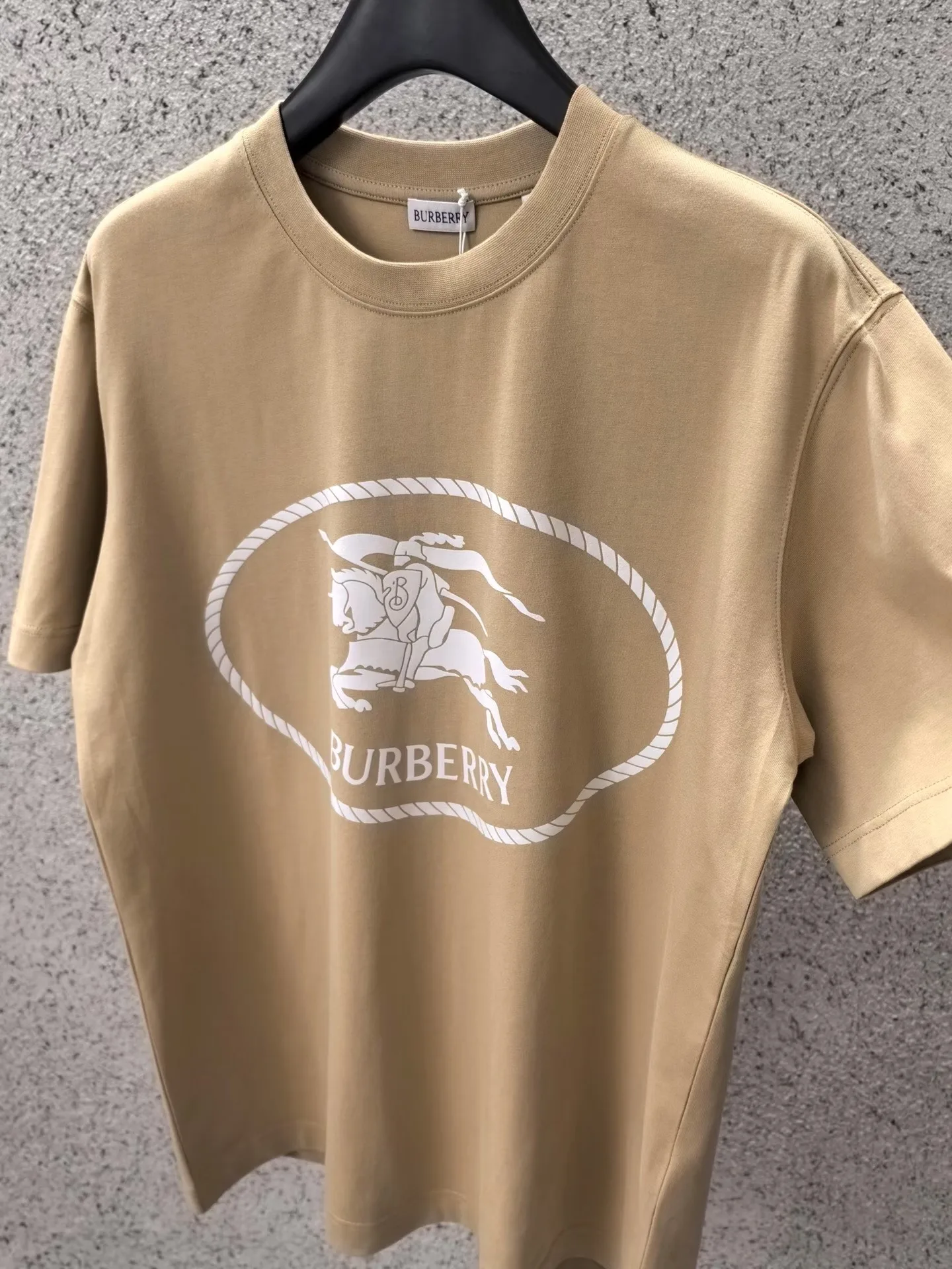 Burberry Knight stamp cotton T-shirt (Neutral) — 보기 2