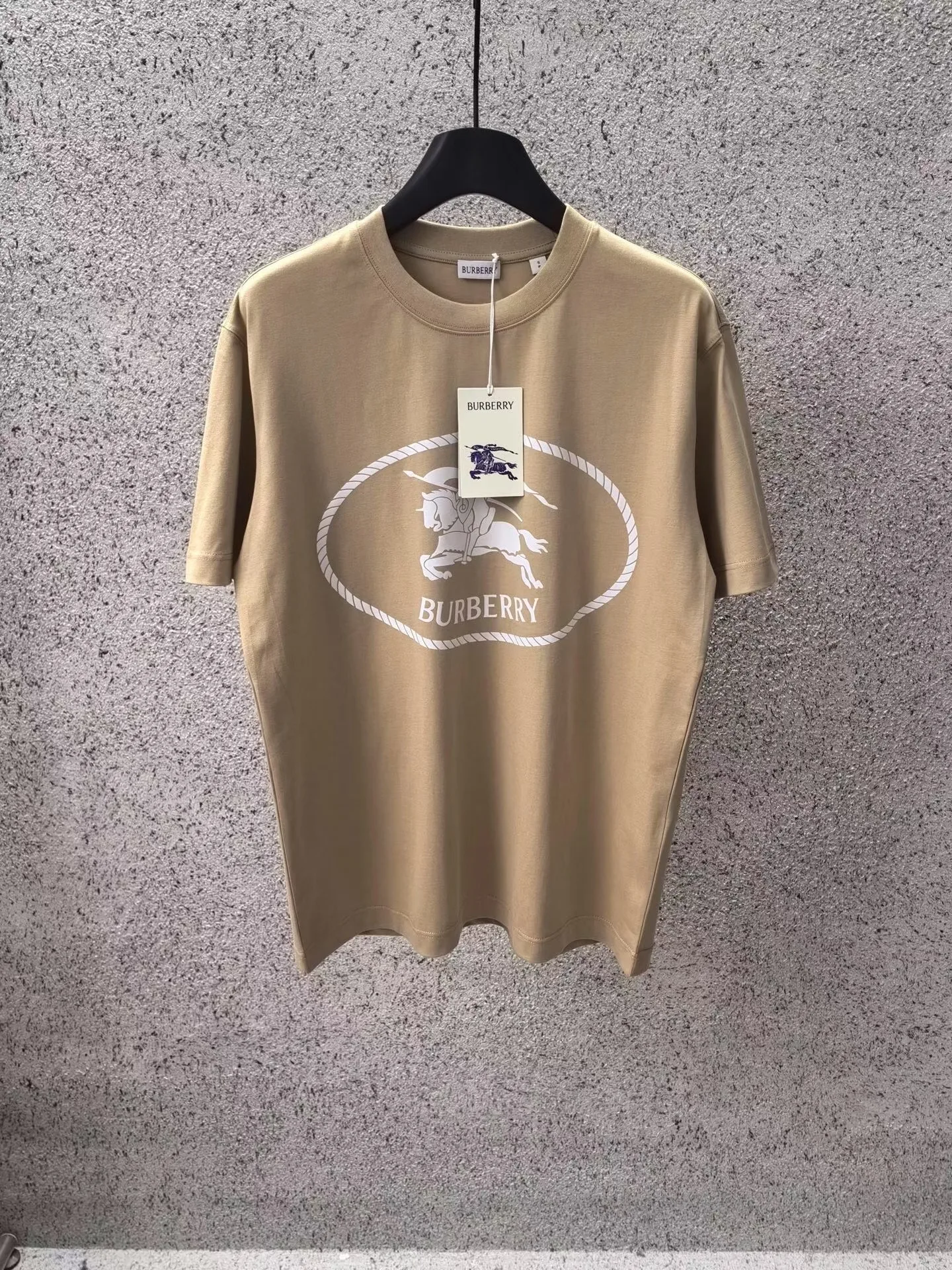 Burberry Knight stamp cotton T-shirt (Neutral)