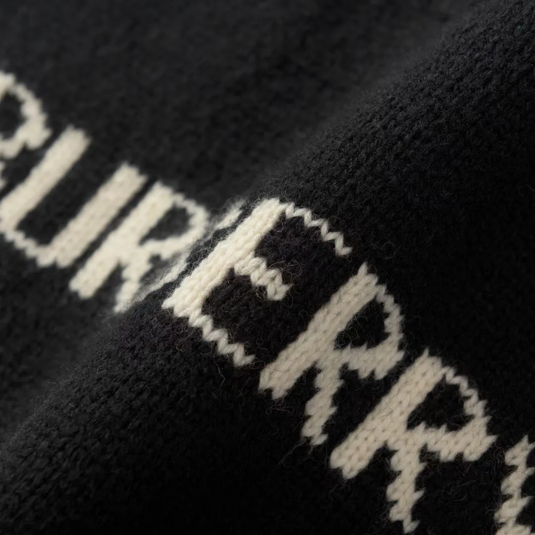 Burberry Knight Wool Sweater (Black) — ビュー 4