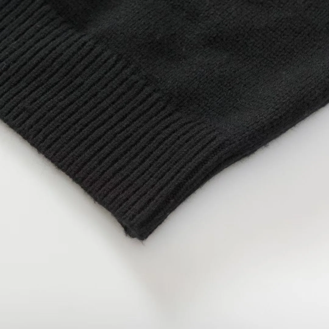 Burberry Knight Wool Sweater (Black) — ビュー 5