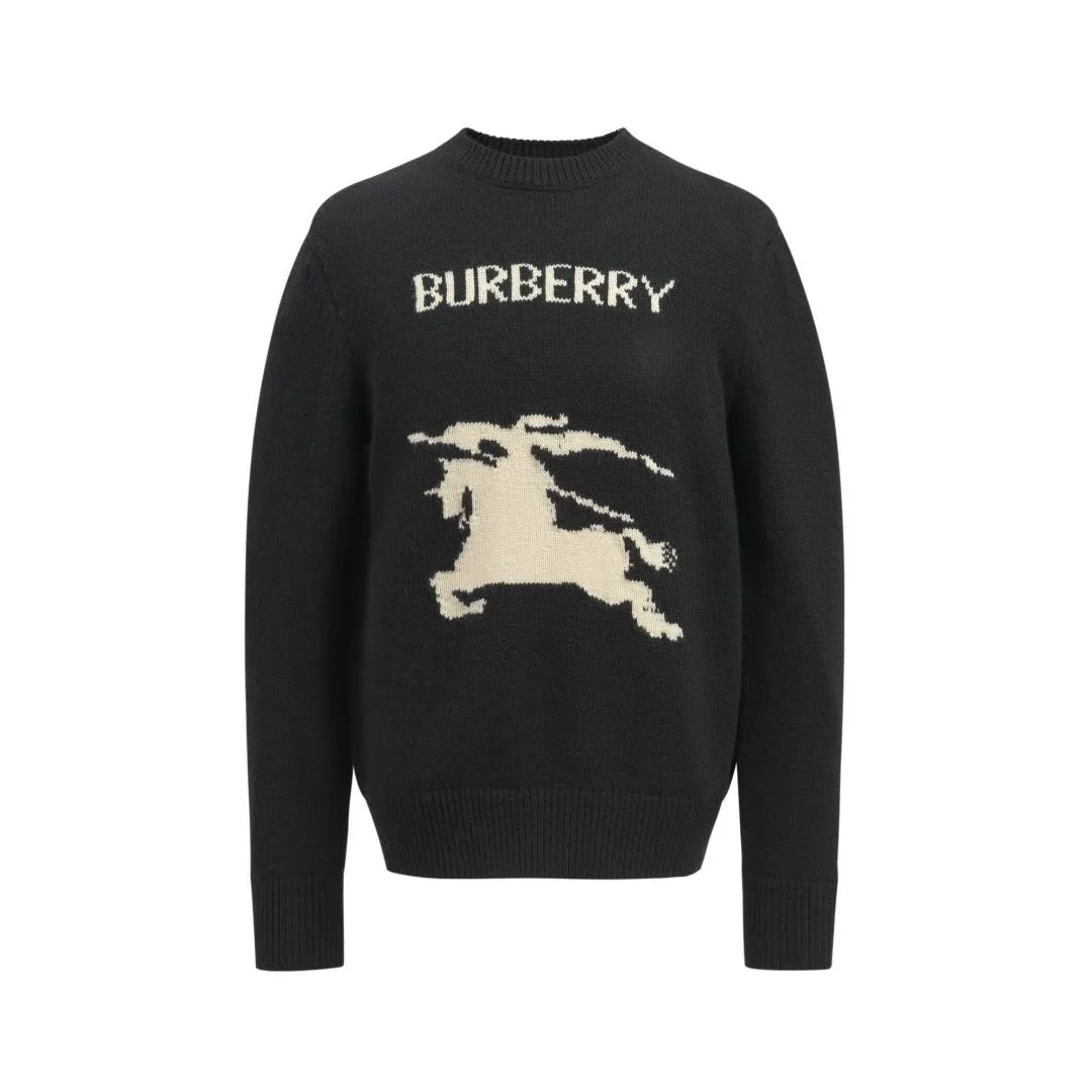 Burberry Knight Wool Sweater (Black)