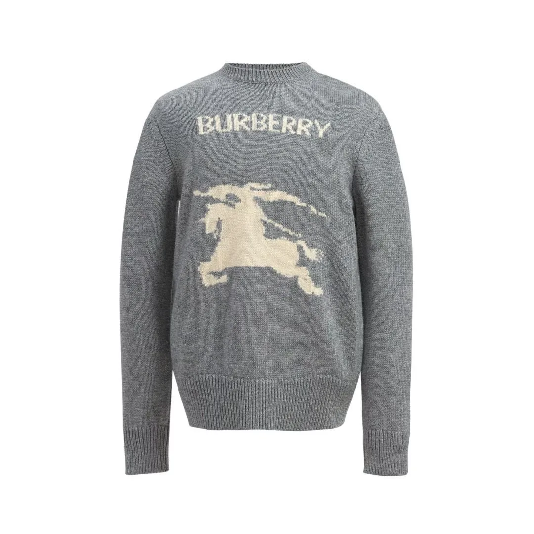 Burberry Knight Wool Sweater (Grey)