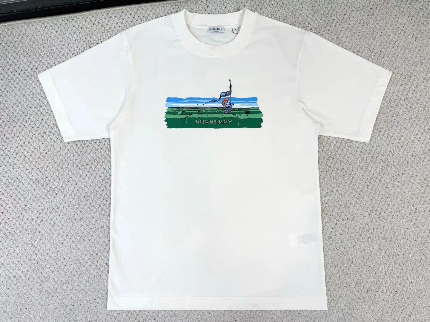 Maze Cotton T-shirt (White)