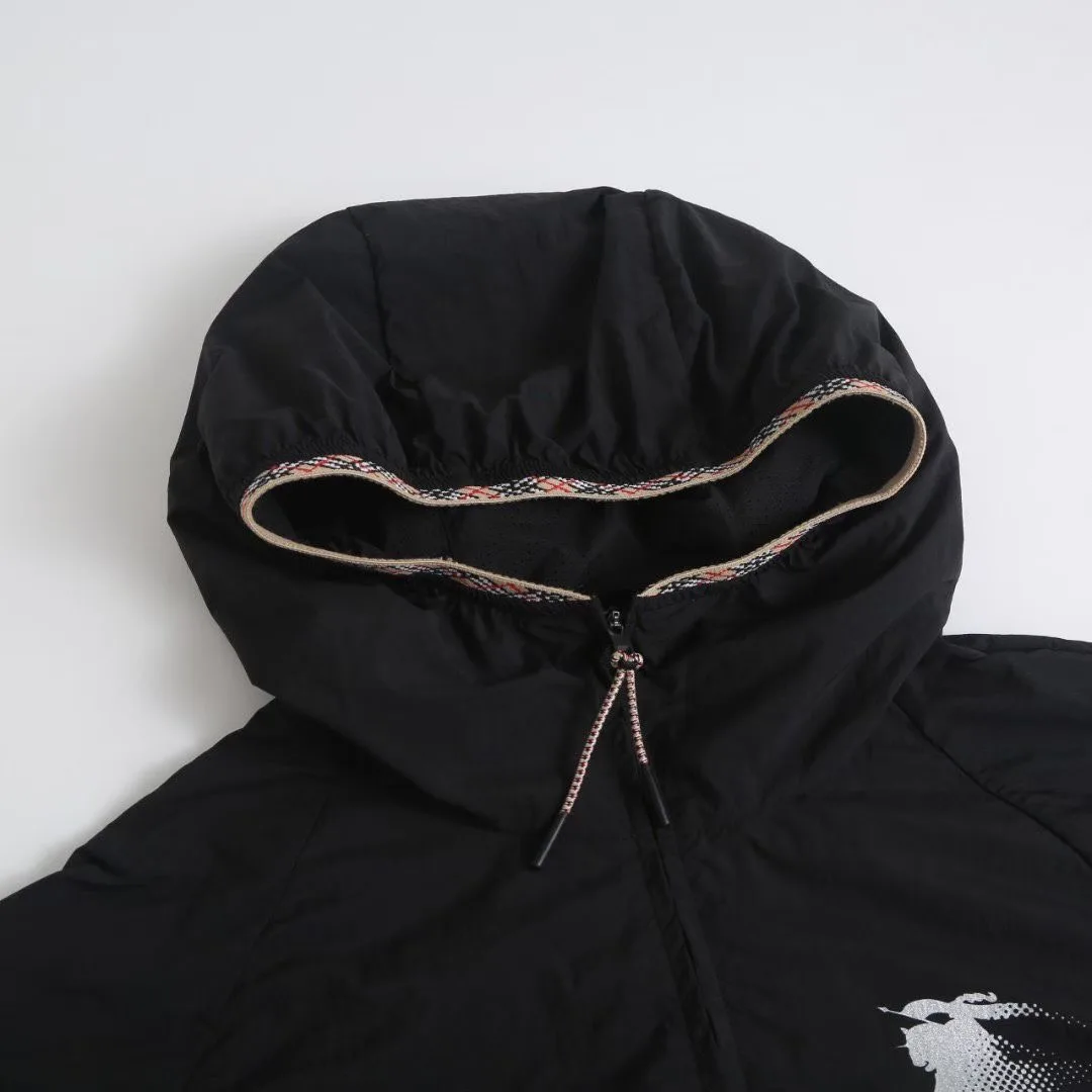 Burberry Nylon Hooded Jacket (Black) — 보기 2