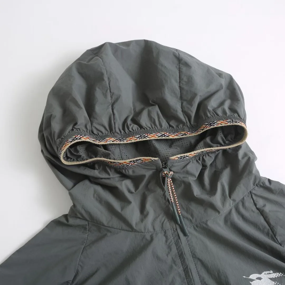 Burberry Nylon Hooded Jacket (Carbon Grey) — 보기 7