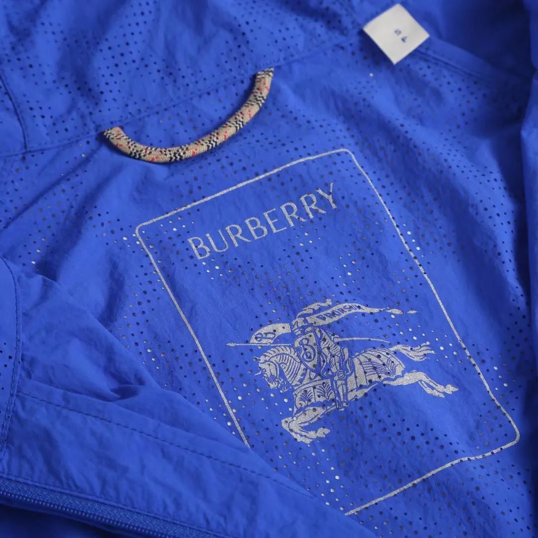 Burberry Nylon Hooded Jacket (Royal Blue) — 보기 2