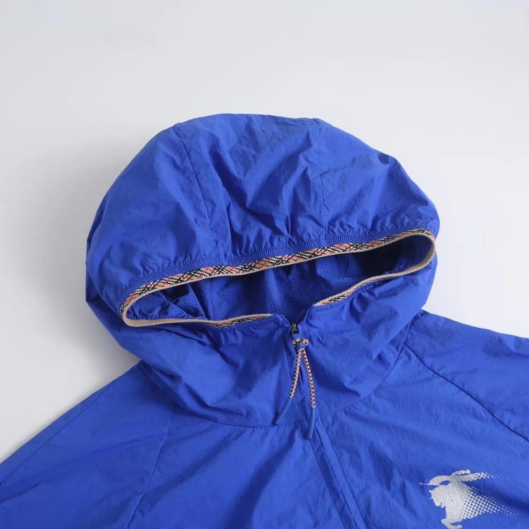 Burberry Nylon Hooded Jacket (Royal Blue) — 보기 4