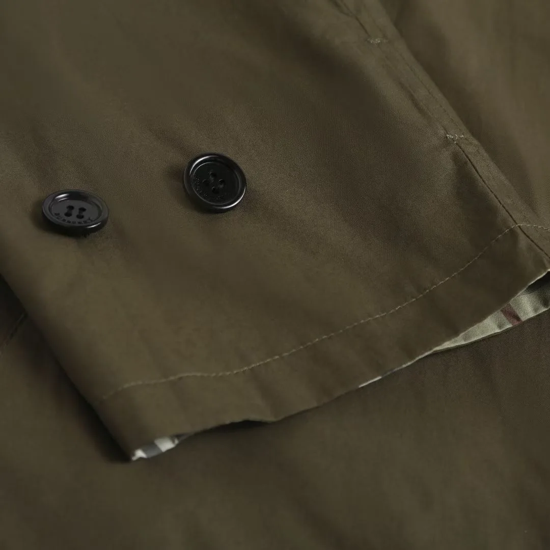 Burberry Reversible Check Hooded Jacket (Solid Brown/Checked) — ビュー 5