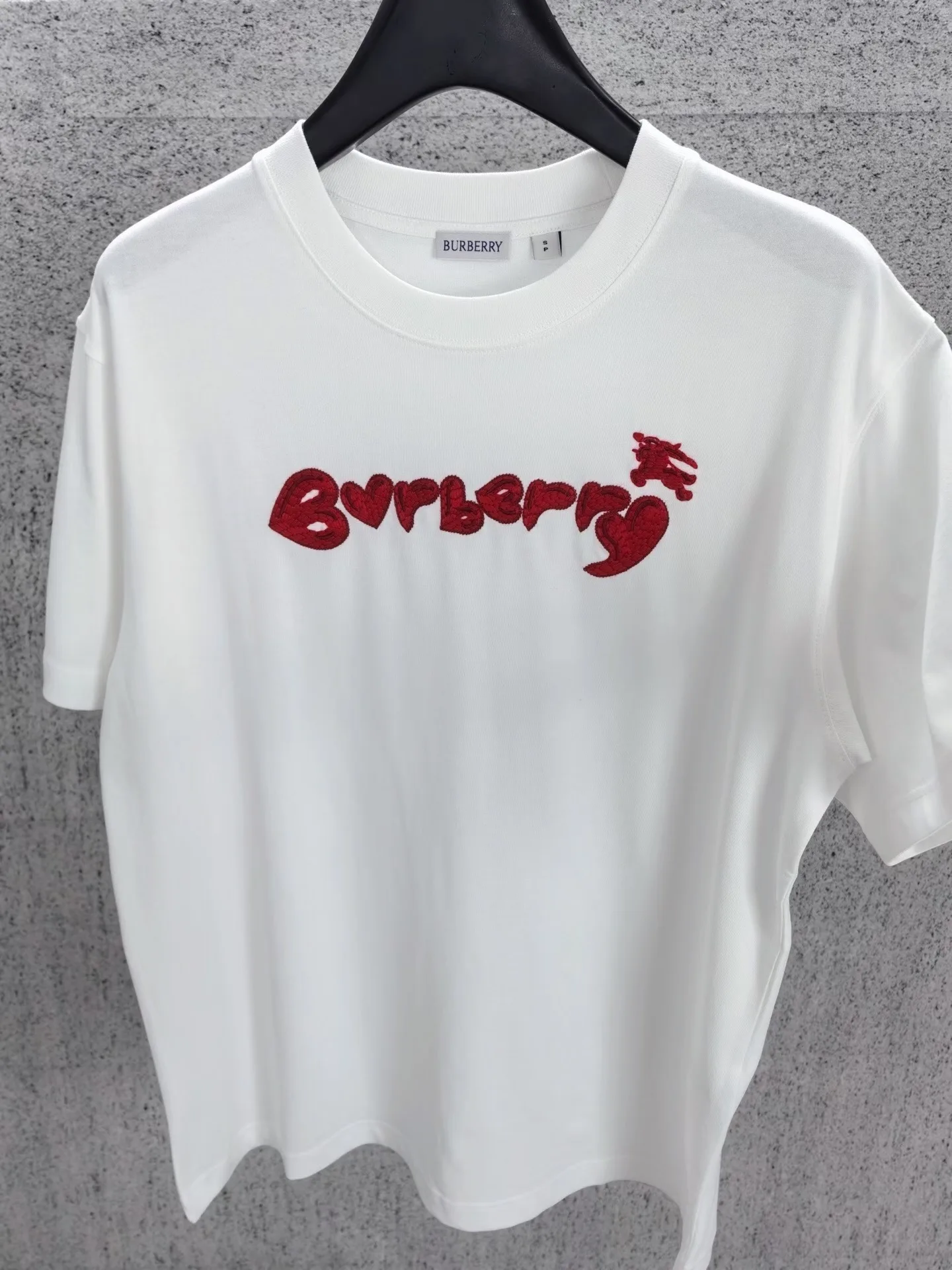 White Heart Logo Cotton T-Shirt — 图 2