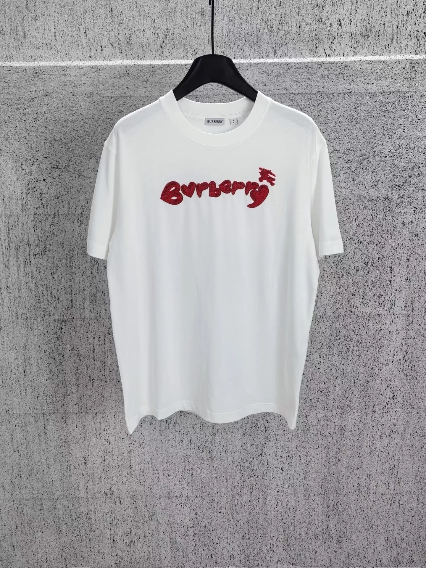 White Heart Logo Cotton T-Shirt