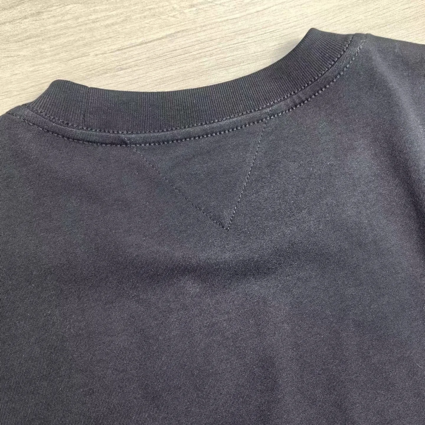Cotton Jersey Printed T-Shirt (Black) — ビュー 2