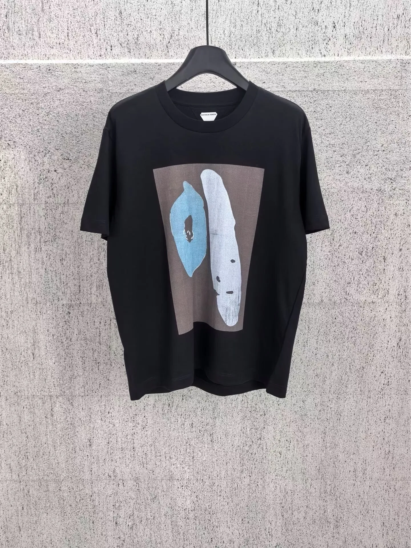 Cotton Jersey Printed T-Shirt (Black)