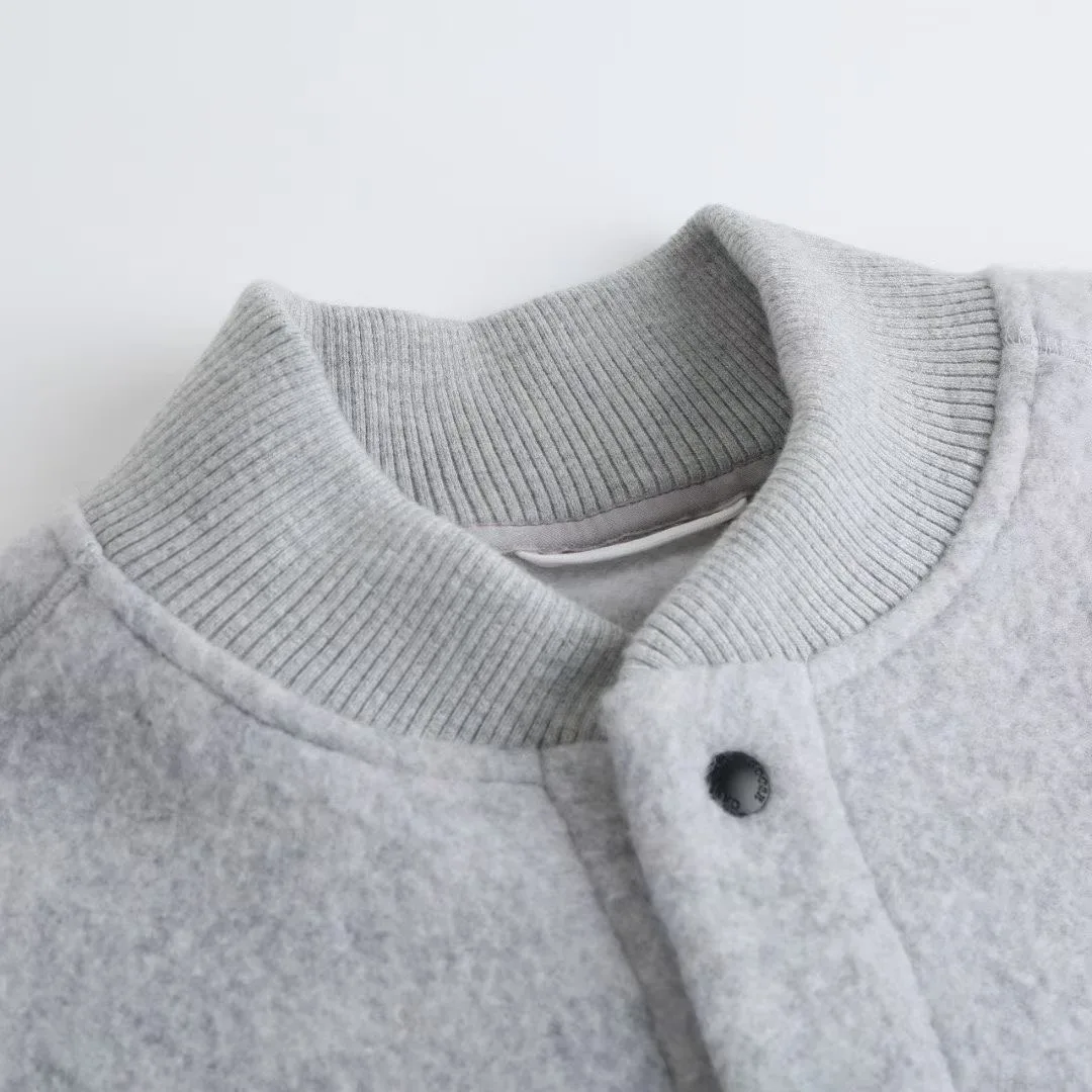 Canada Goose Hudson Fleece Bomber Jacket (Light Grey — ビュー 2