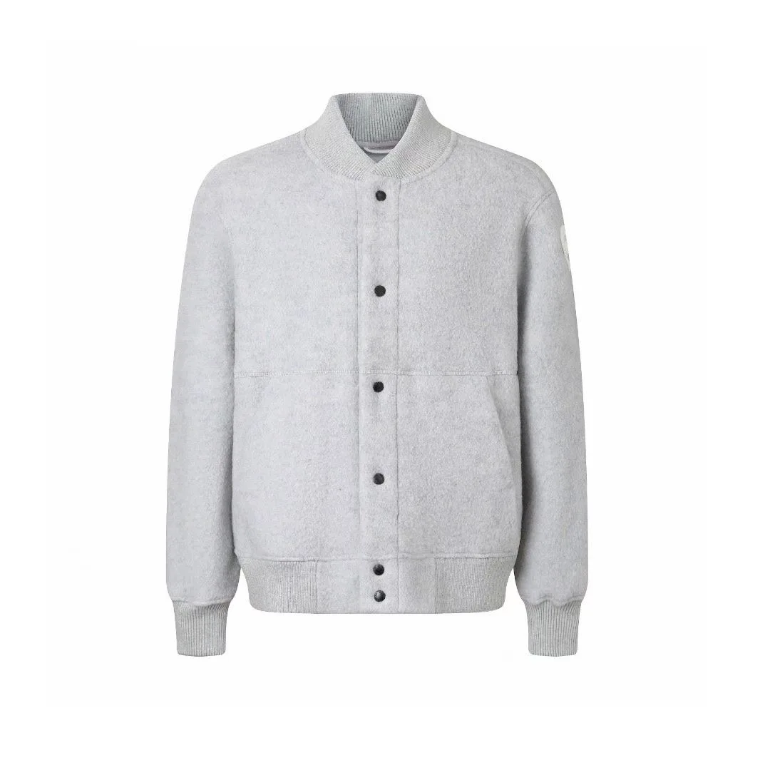 Canada Goose Hudson Fleece Bomber Jacket (Light Grey
