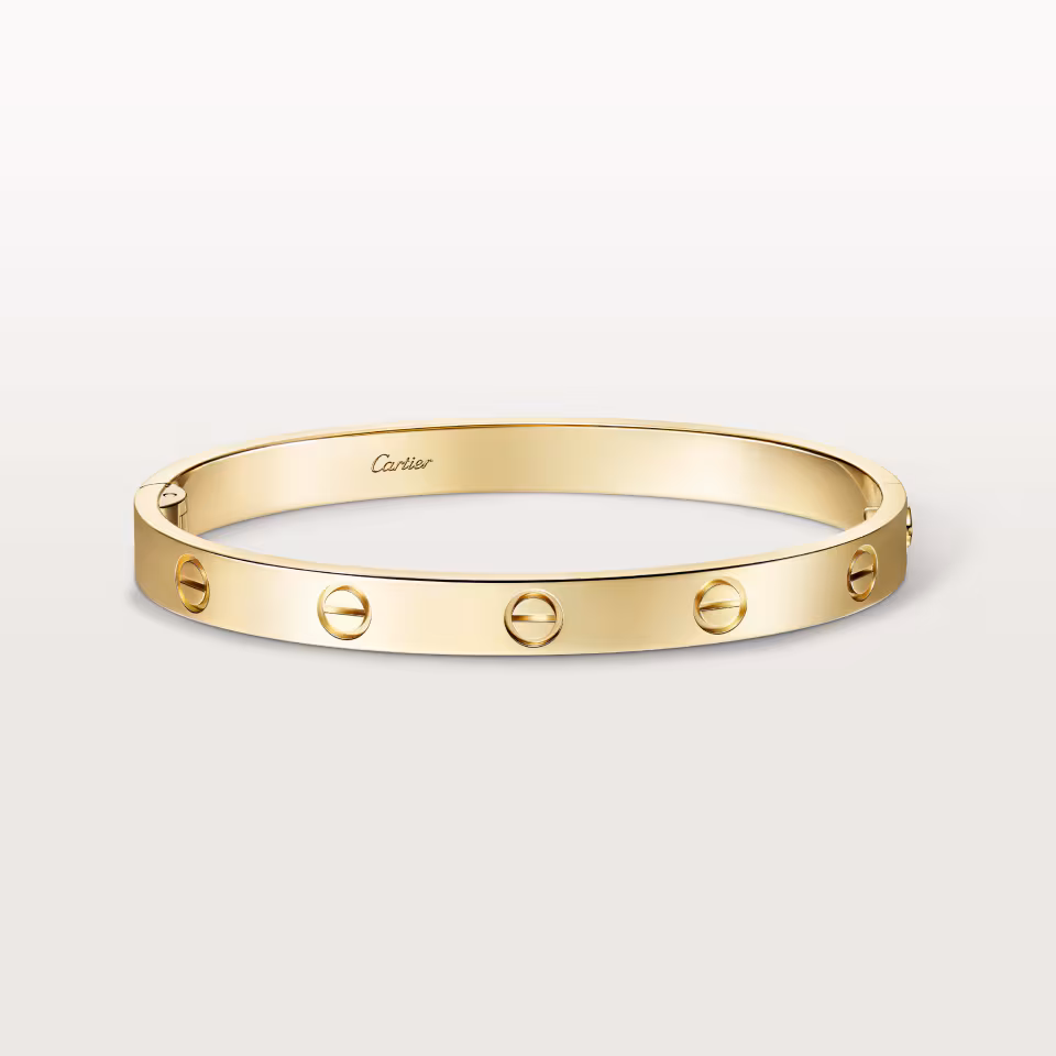 Cartier LOVE Bracelet, Yellow Gold, Classic Model, Plain, Single-Screw Closure