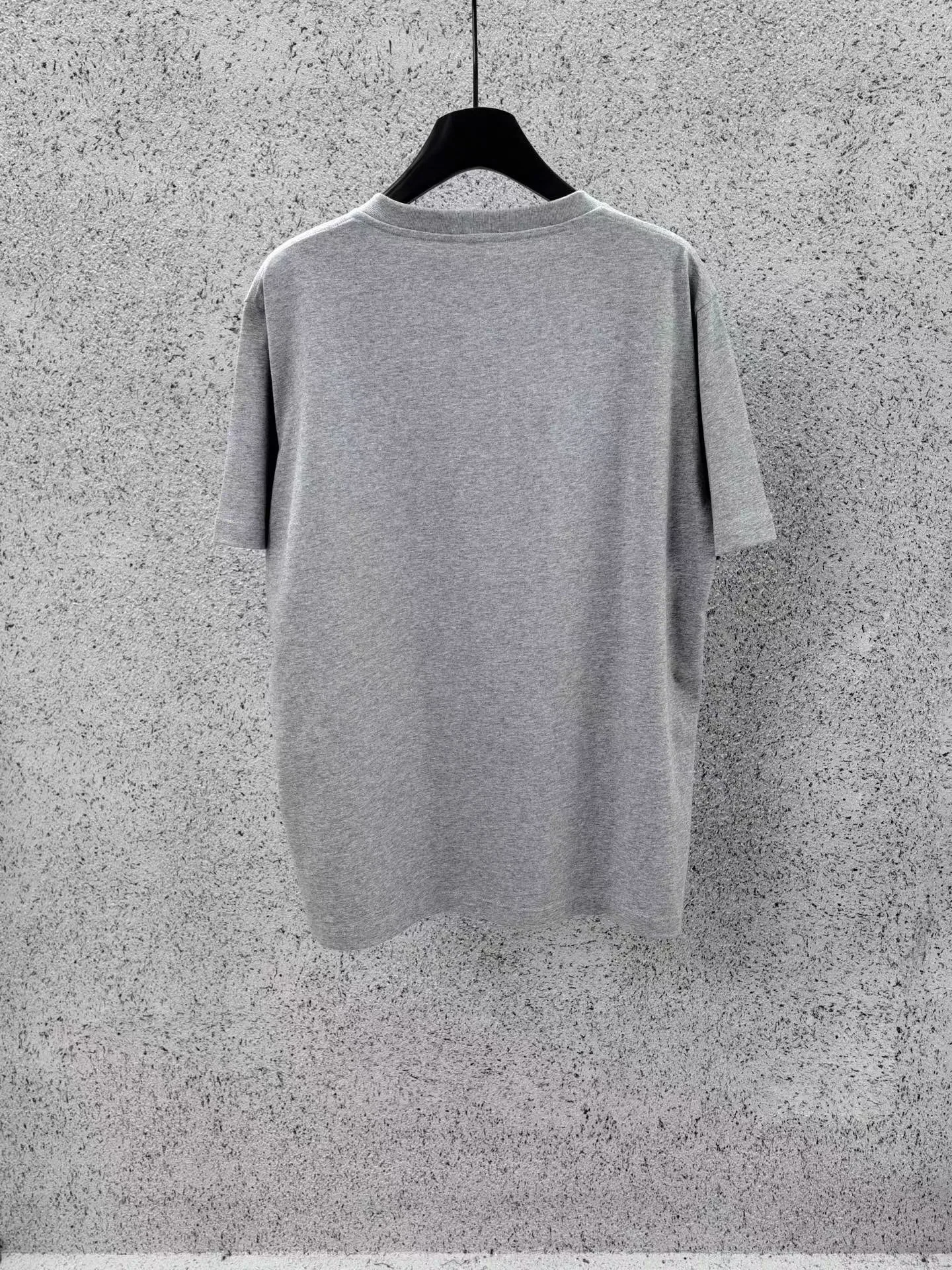 Celine Loose T Shirt In Cotton Jersey Celine Paris Print (Grey) — 보기 4
