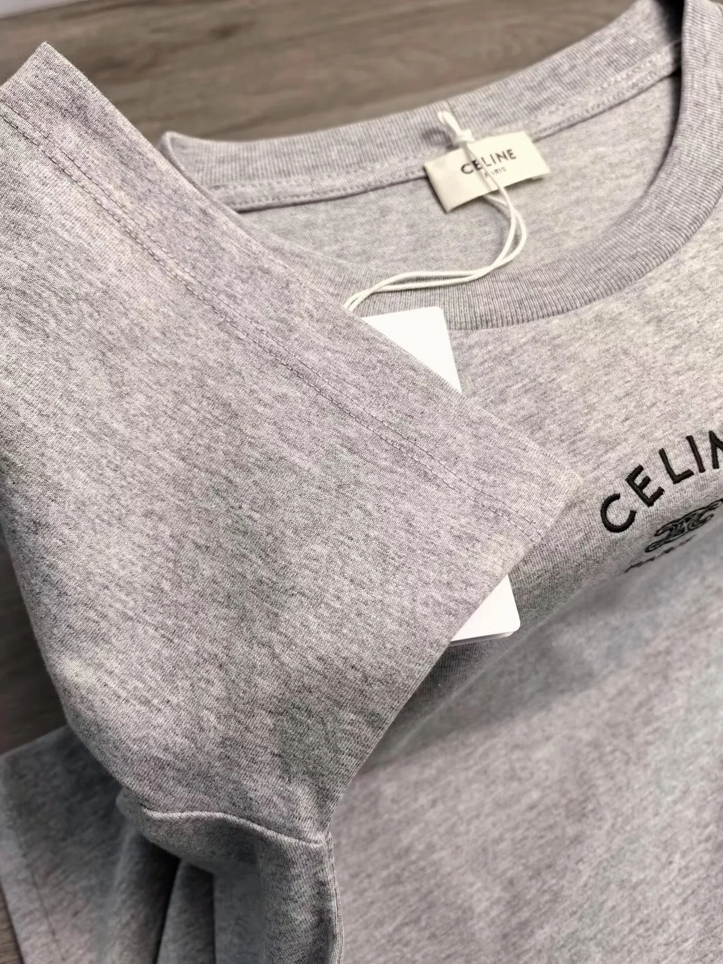 Celine Loose T-Shirt In Cotton Jersey (Grey) — 图 2