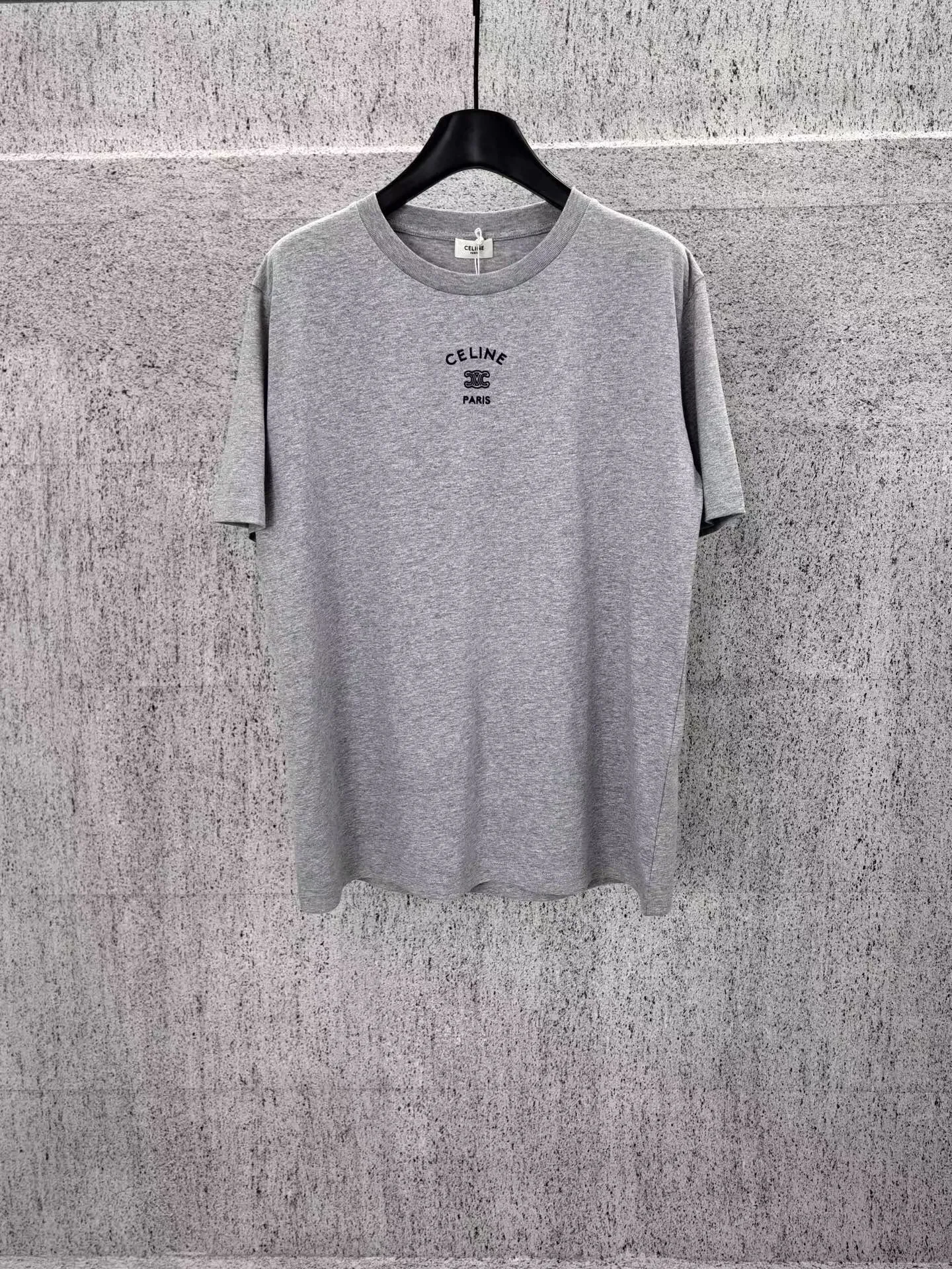 Celine Loose T-Shirt In Cotton Jersey (Grey)