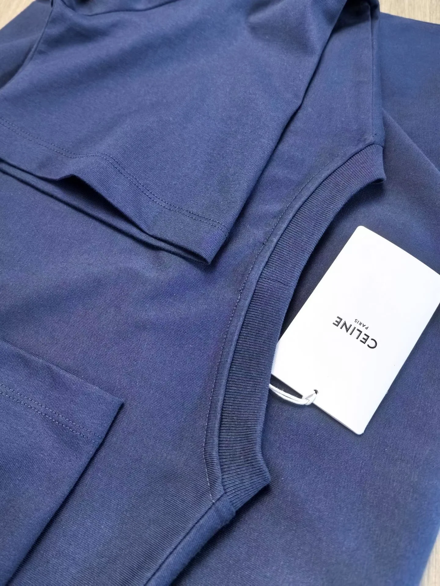 Celine Loose T-Shirt In Cotton Jersey (Navy) — 图 3