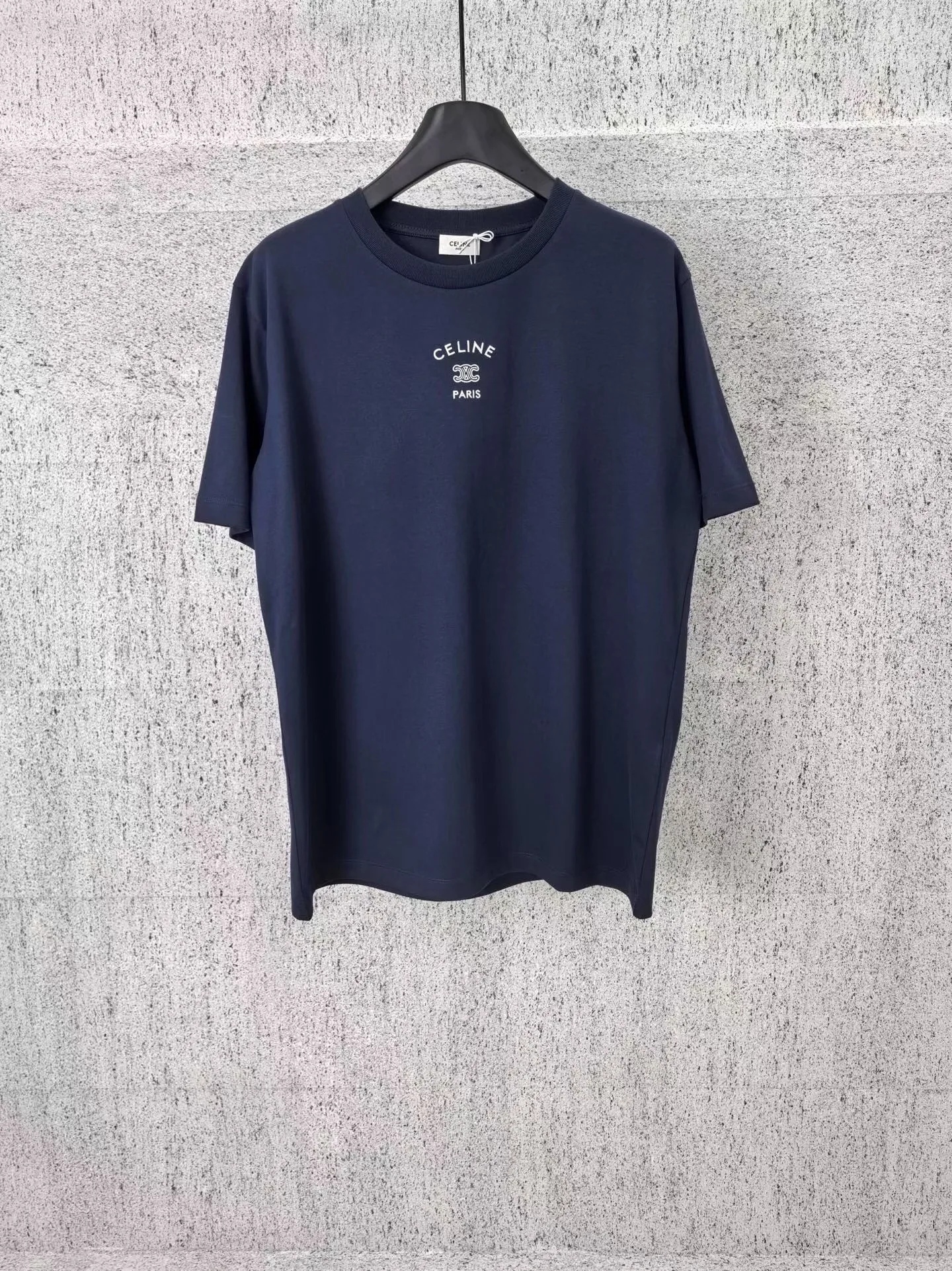 Celine Loose T-Shirt In Cotton Jersey (Navy)