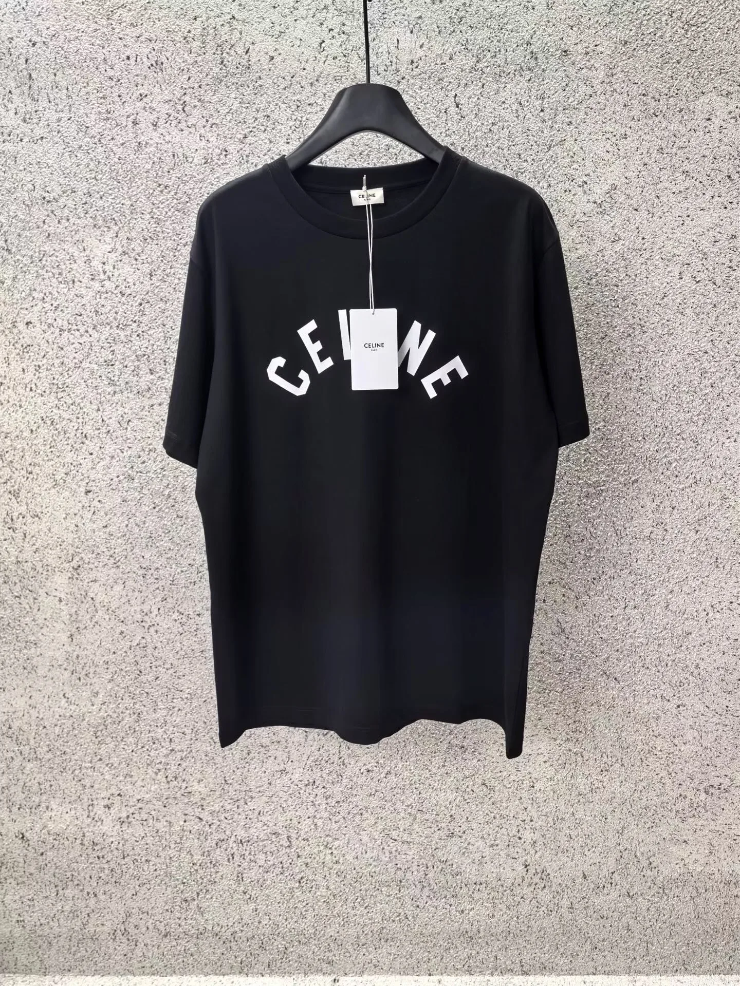 Celine T-Shirt in Cotton Jersey (Black)