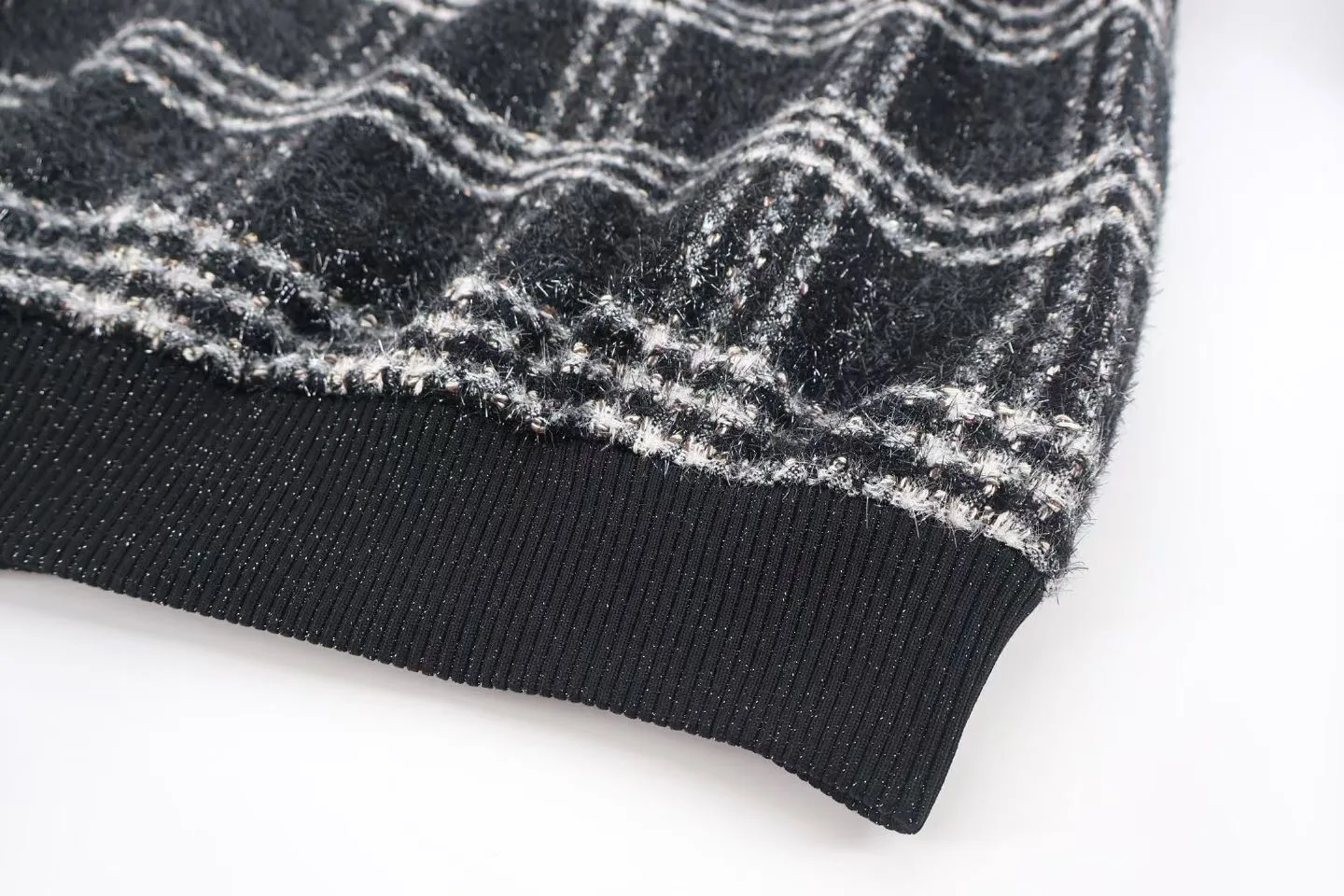 Chanel Plaid Wool Bober Jacket — view 2