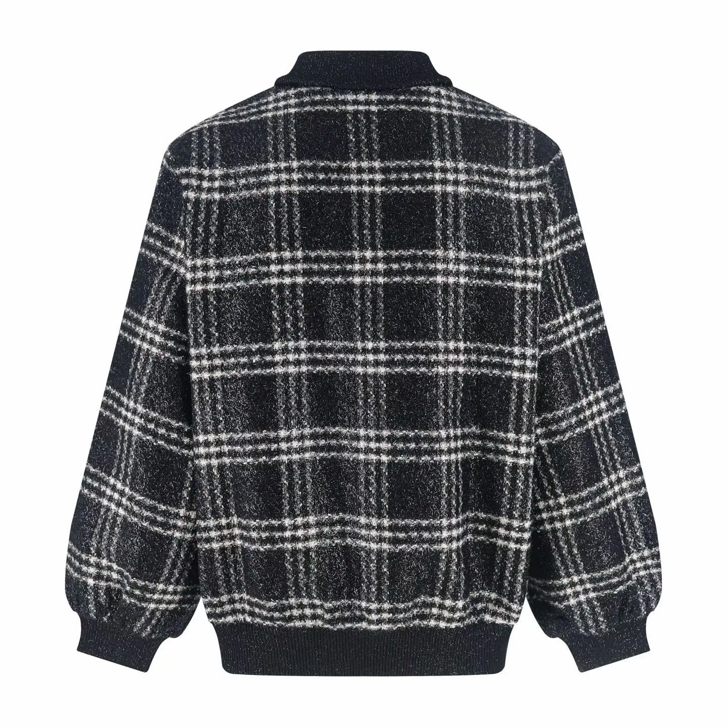 Chanel Plaid Wool Bober Jacket — view 3