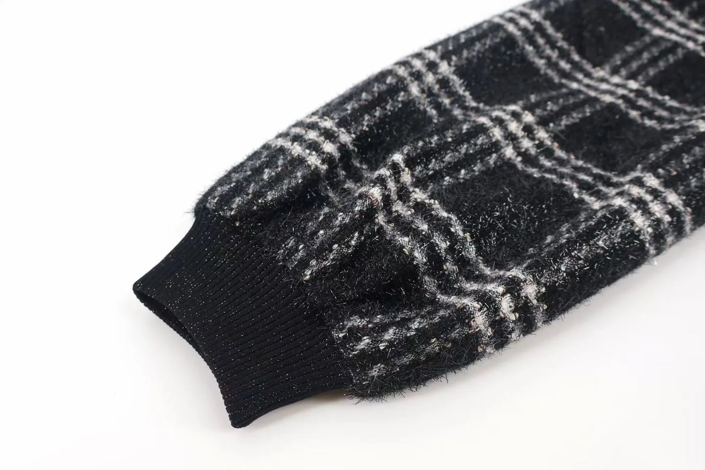 Chanel Plaid Wool Bober Jacket — view 5