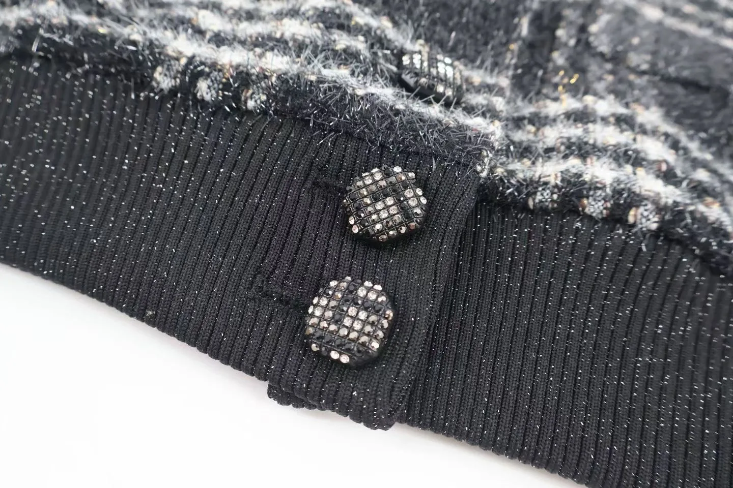 Chanel Plaid Wool Bober Jacket — view 6