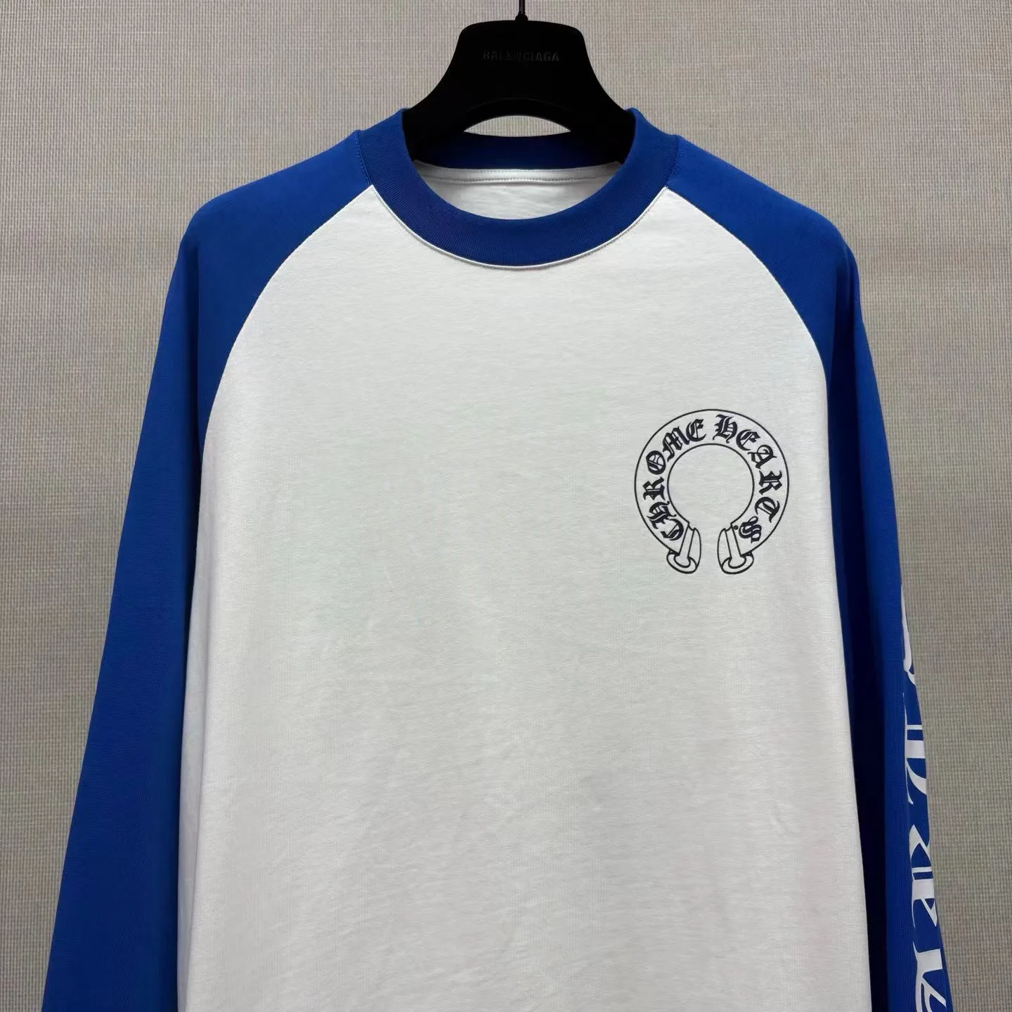 Chrome Hearts Baseball Long Sleeve T-Shirt (Blue) — ビュー 4