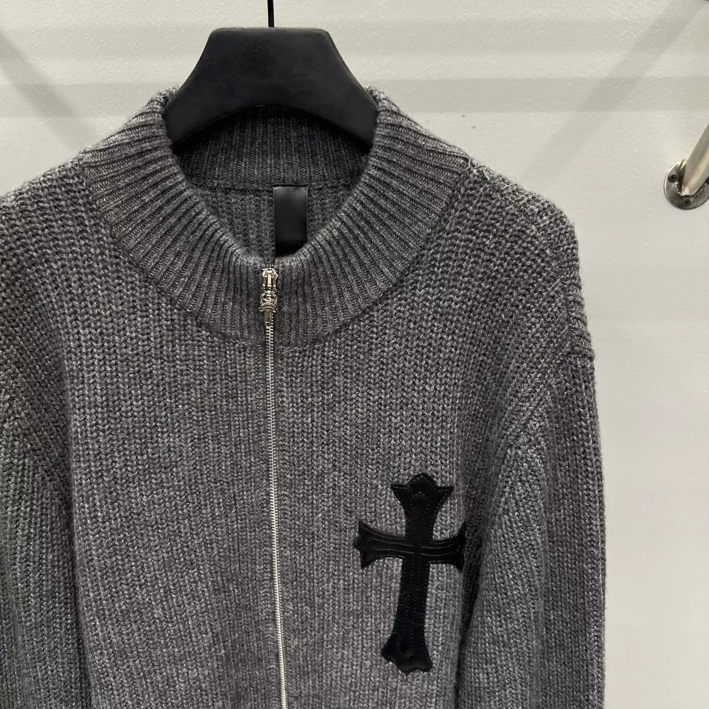 Chrome Hearts Cashmere Jacket (Grey) — view 2