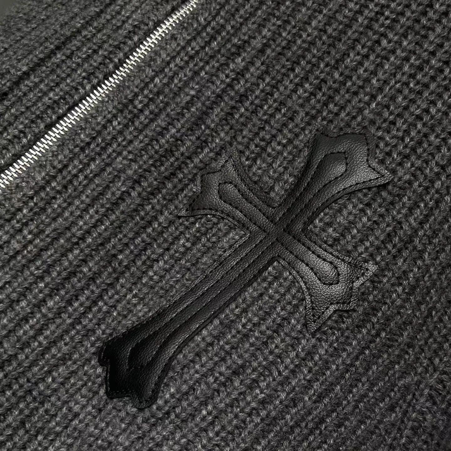 Chrome Hearts Cashmere Jacket (Grey) — view 4