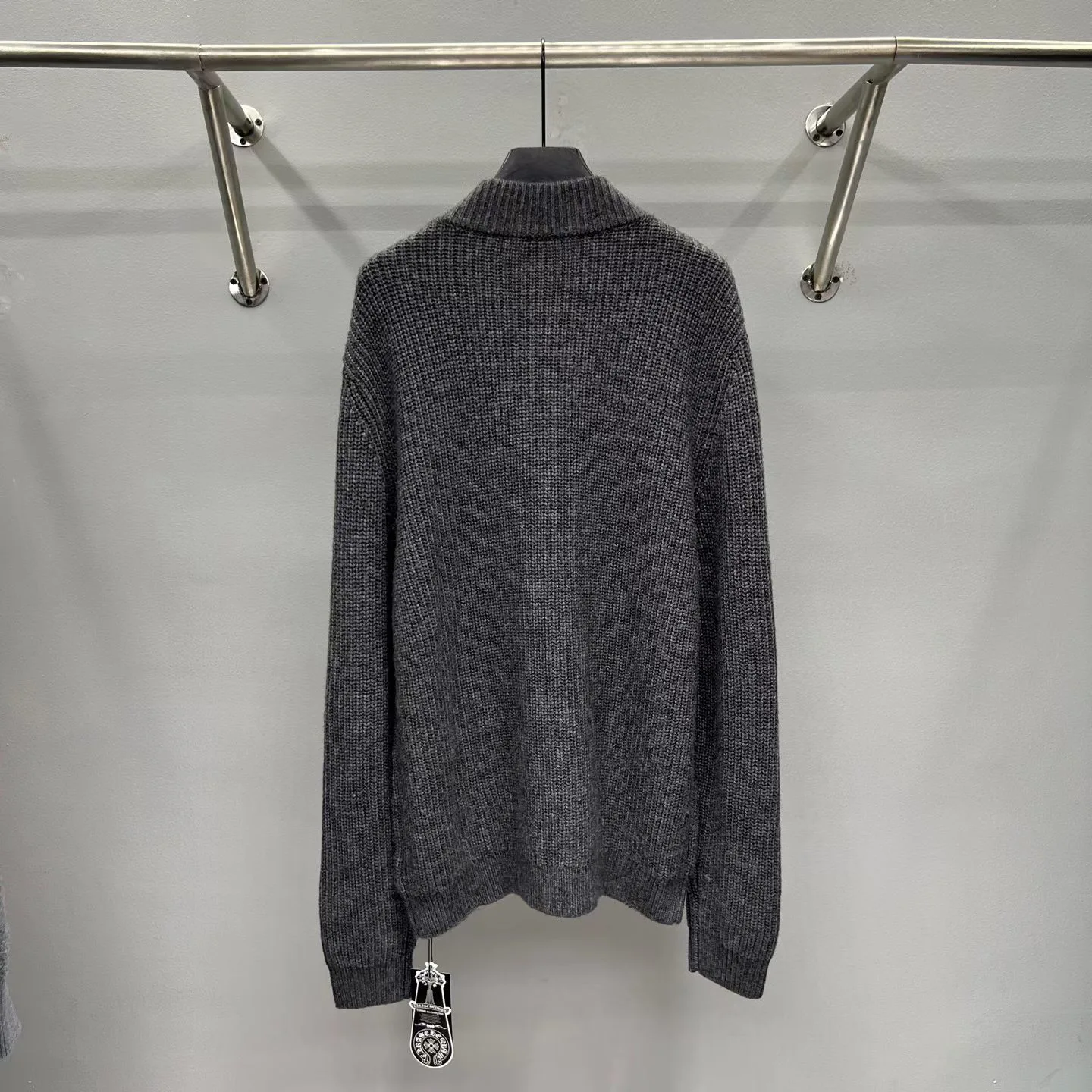 Chrome Hearts Cashmere Jacket (Grey) — view 7