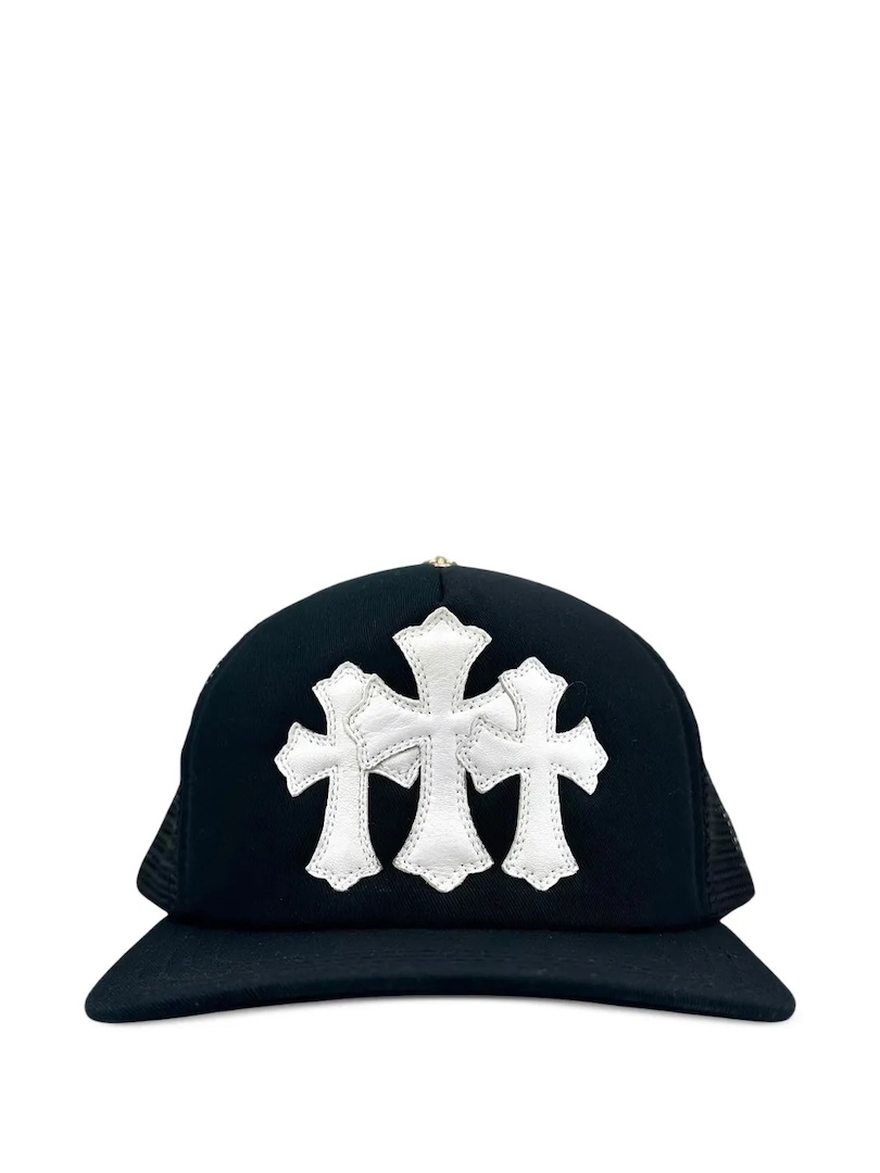 Chrome Hearts Cemetery Black White Trucker Cap