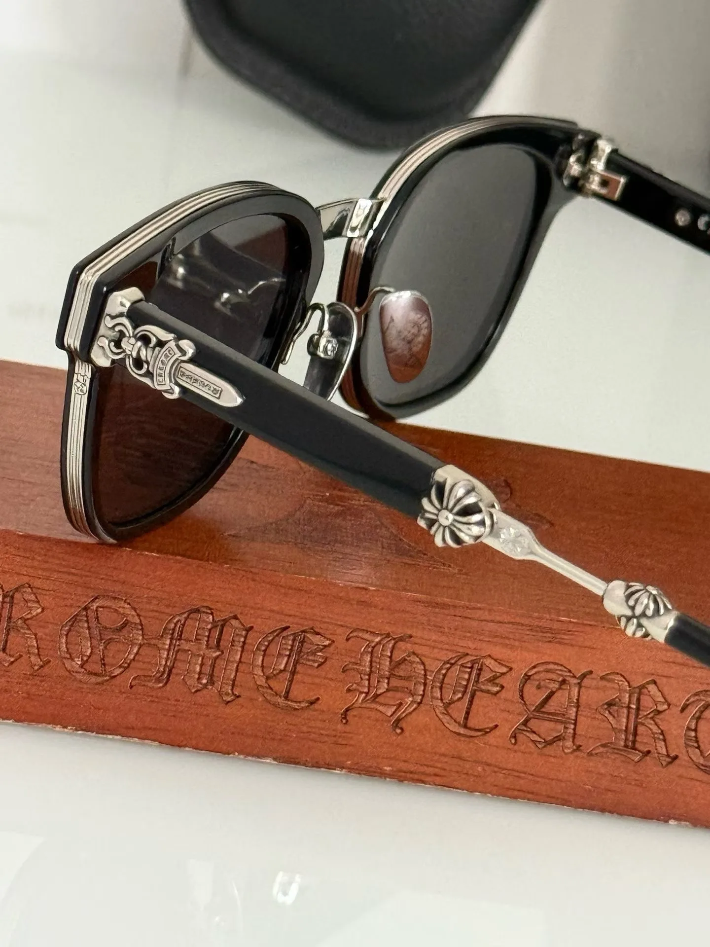 Chrome Hearts "Duck Butter" Black/Silver Sunglasses — 图 2