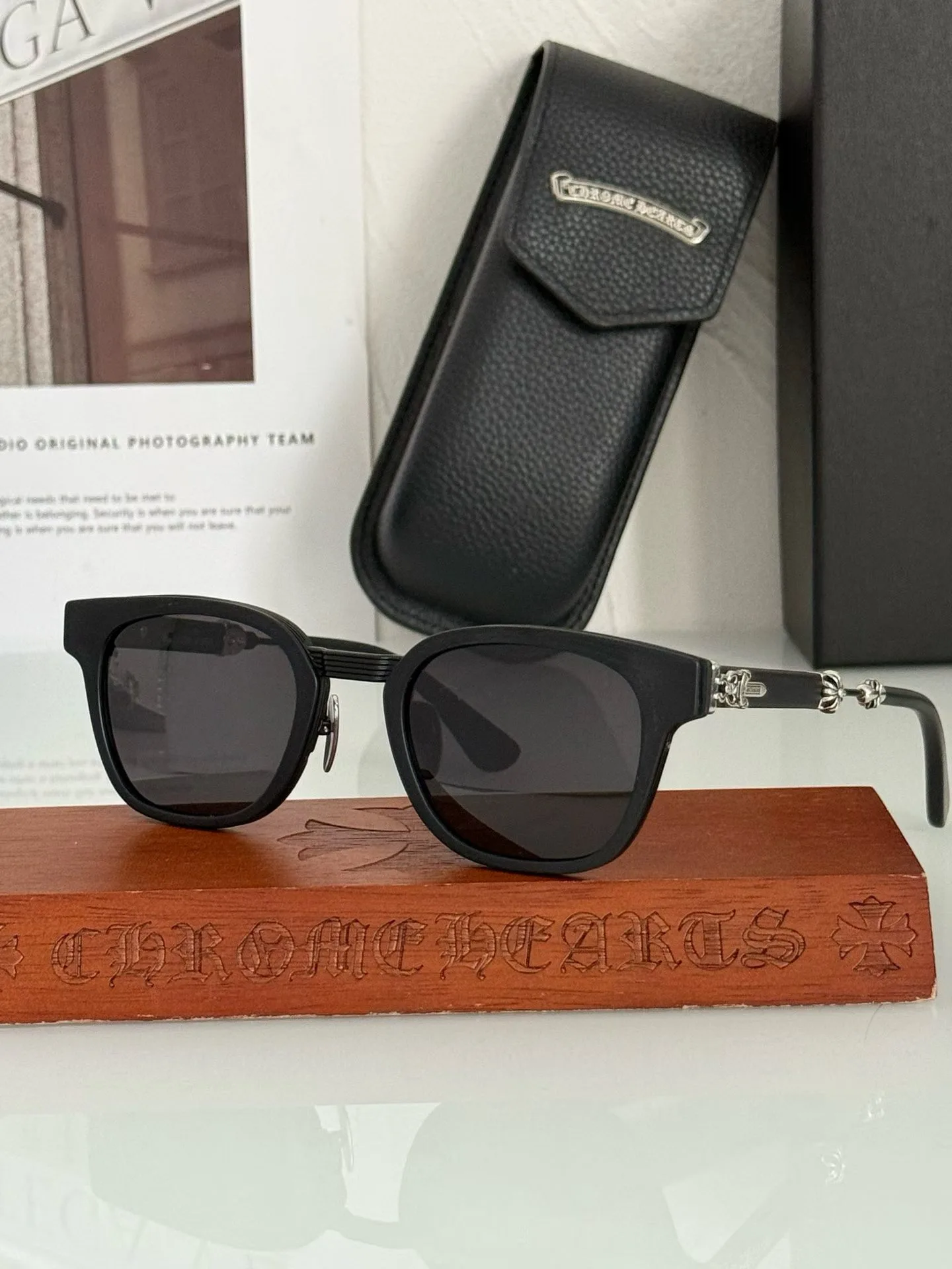 Chrome Hearts "Duck Butter" MatteBlack/Silver Sunglasses