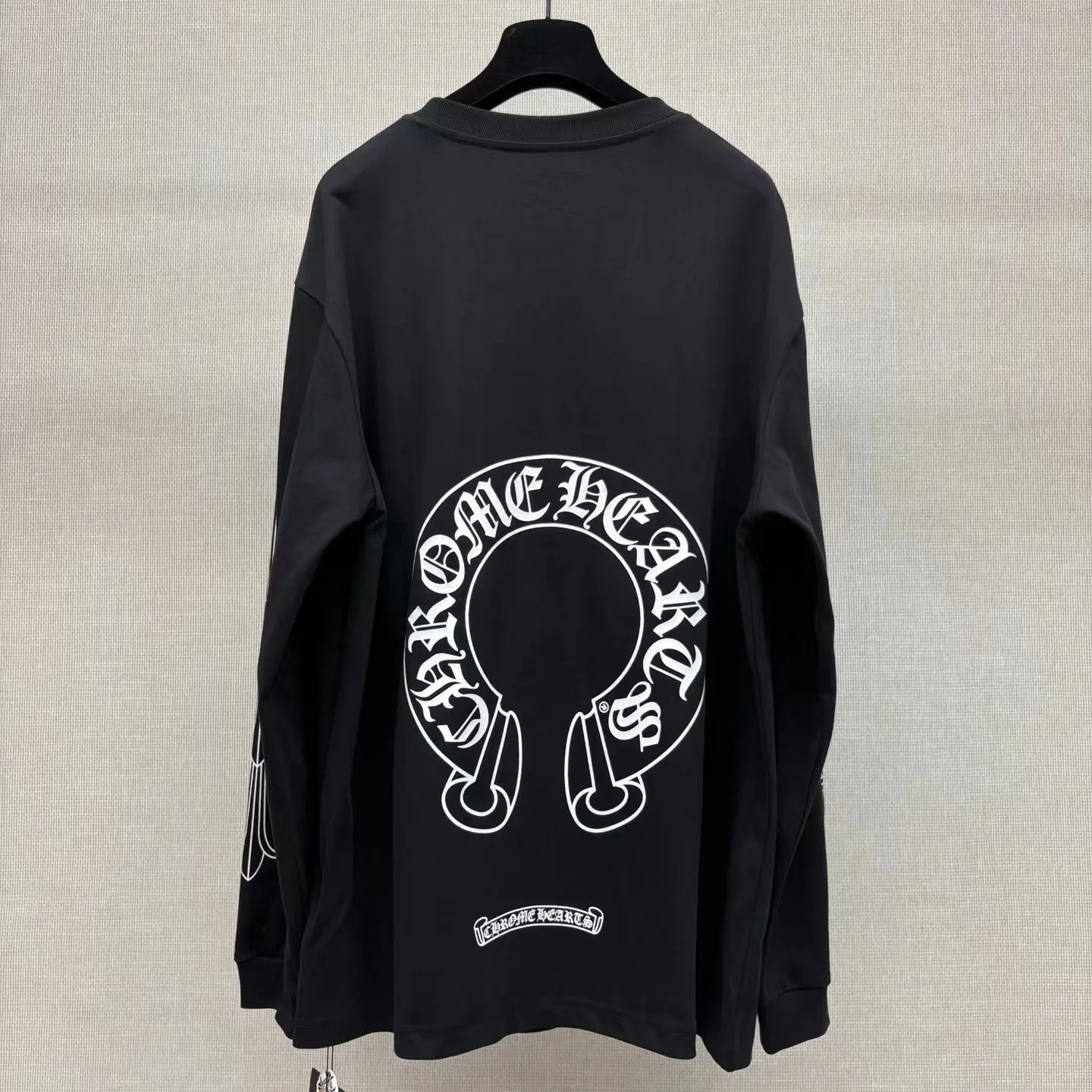 Chrome Hearts Horseshoe Floral Thermal T-shirt (Black) — ビュー 4