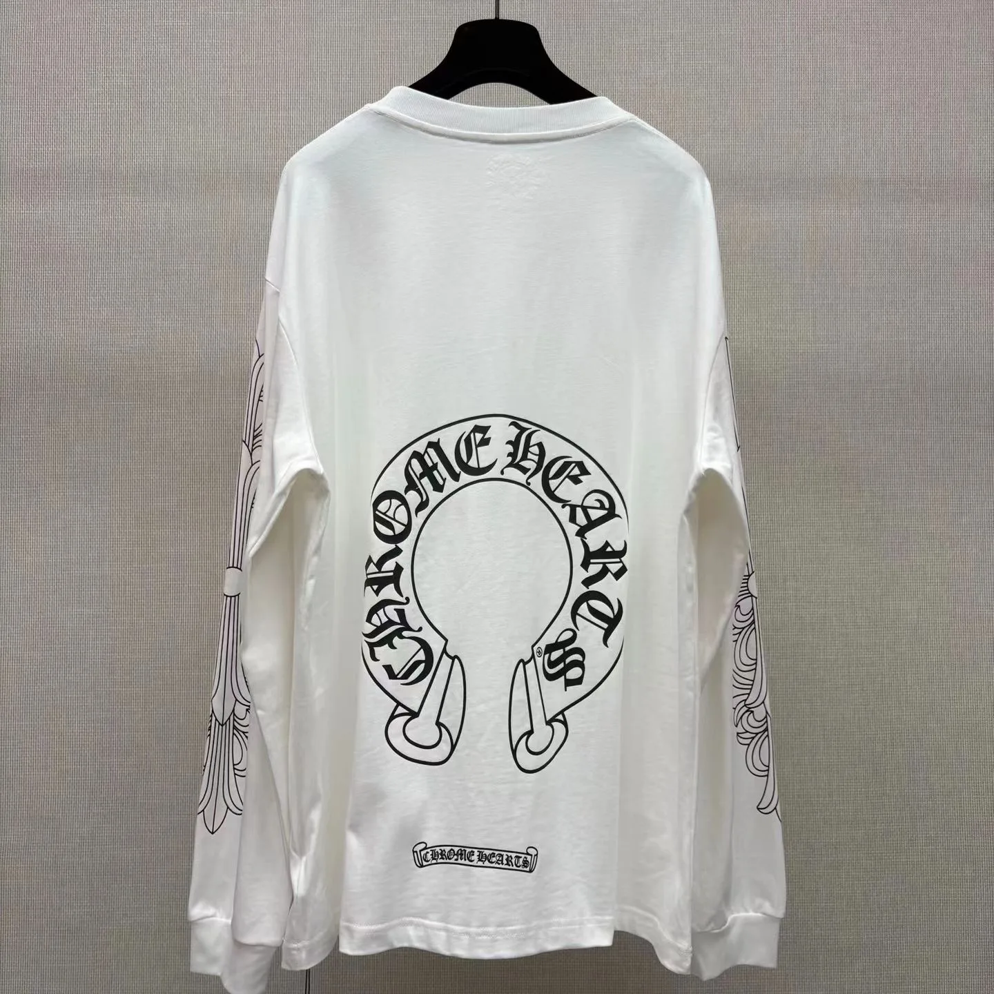 Chrome Hearts Horseshoe Floral Thermal T-shirt (White) — 图 4