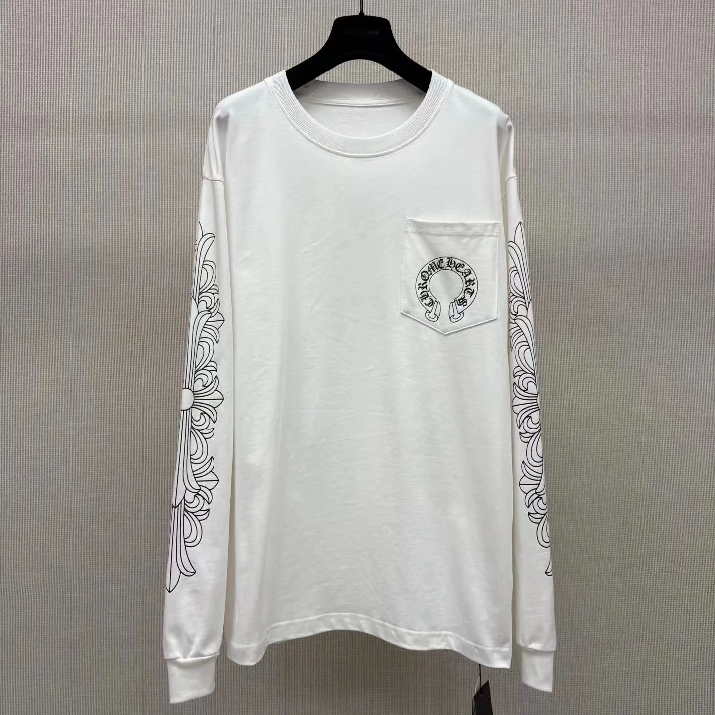 Chrome Hearts Horseshoe Floral Thermal T-shirt (White)