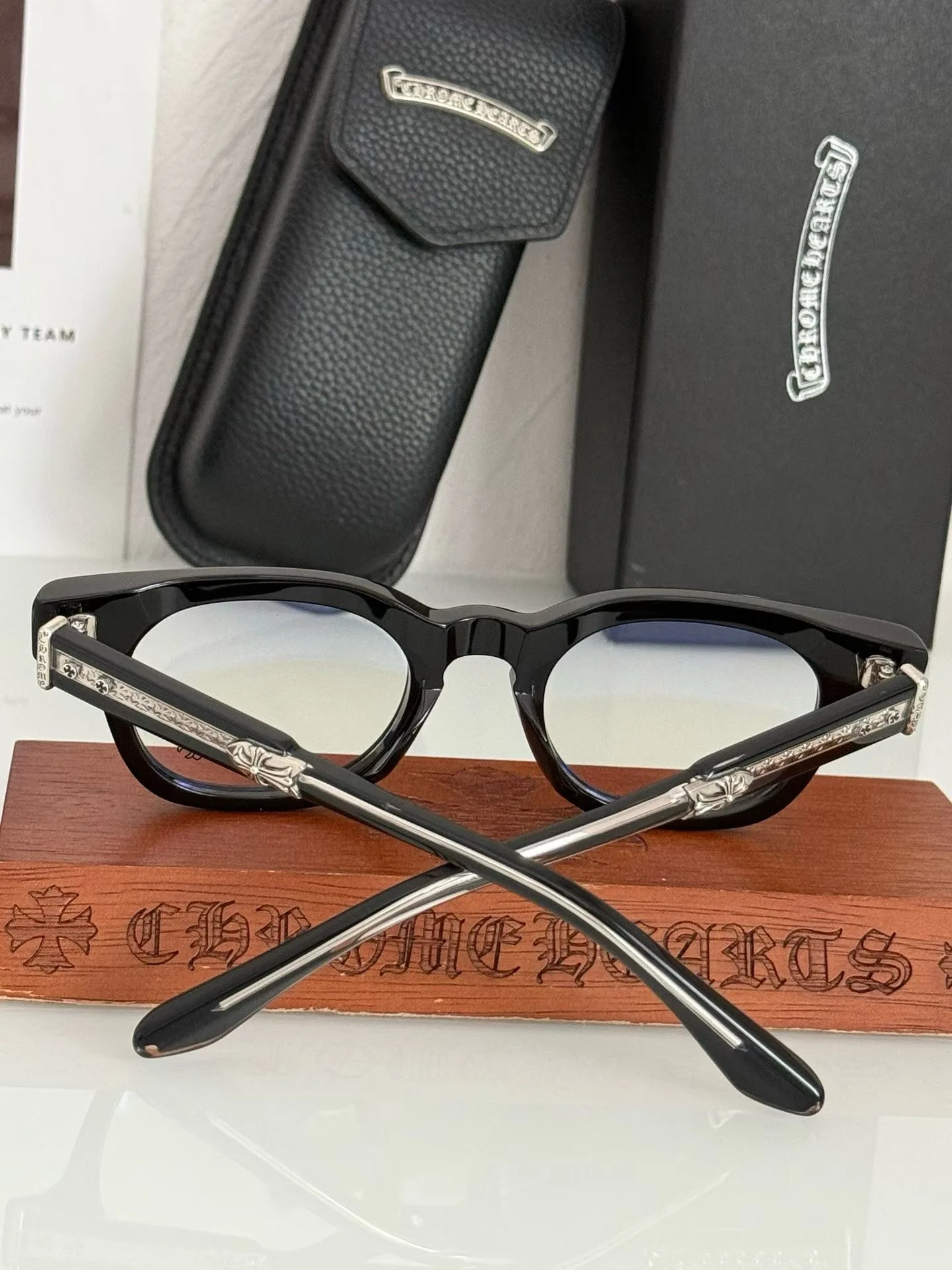 Chrome Hearts 'JENNA TAIL YEA' Glasses (Black) — 보기 4
