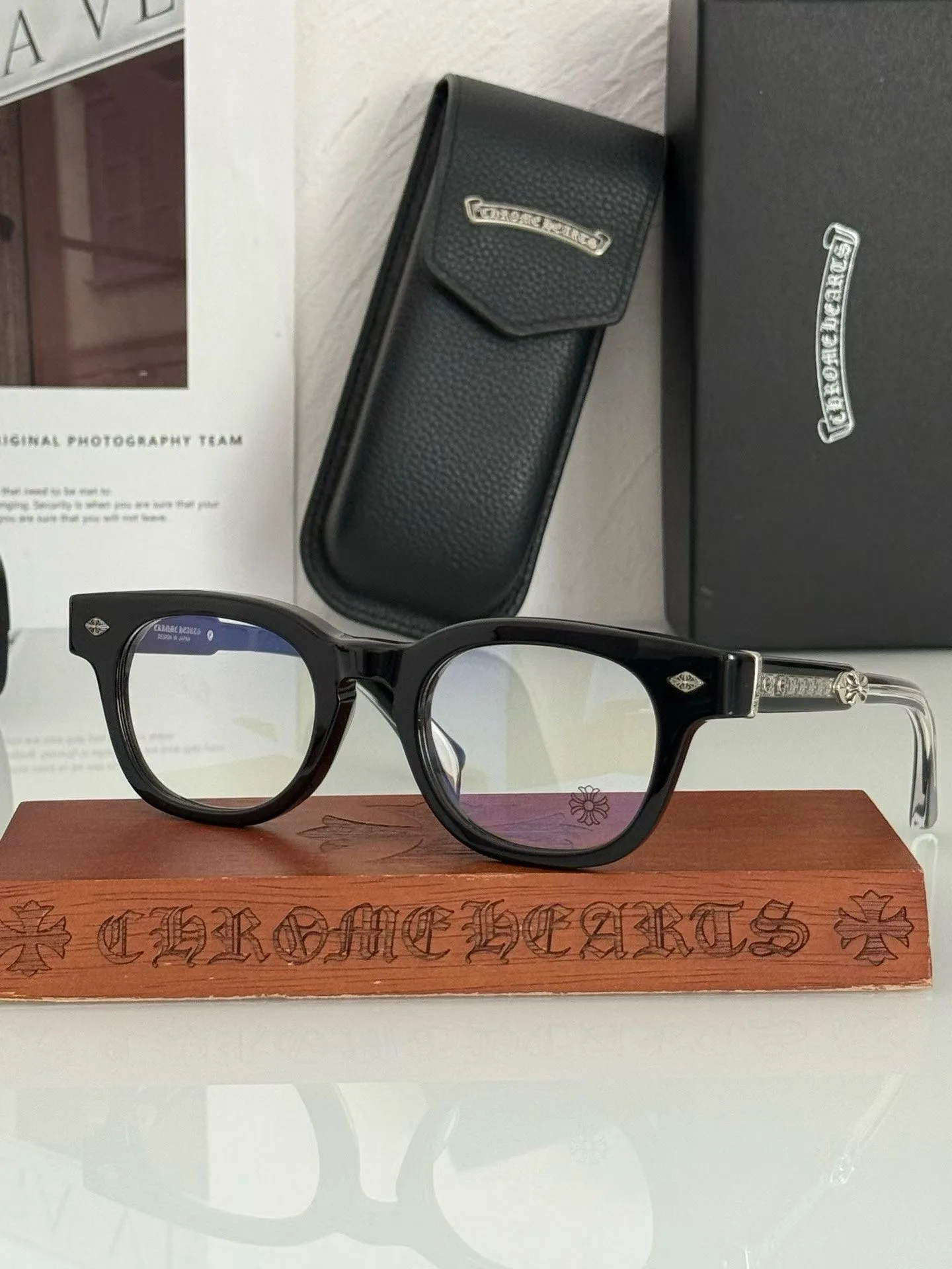 Chrome Hearts 'JENNA TAIL YEA' Glasses (Black)