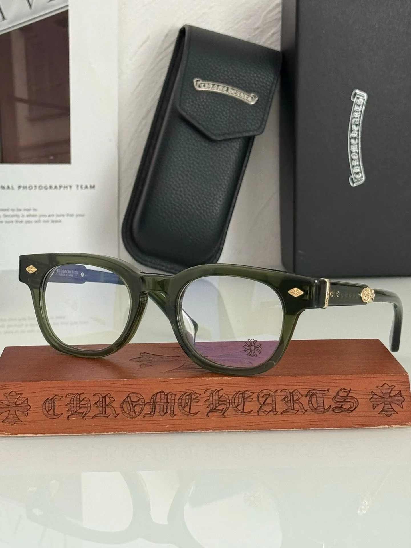 Chrome Hearts 'JENNA TAIL YEA' Glasses (Green)