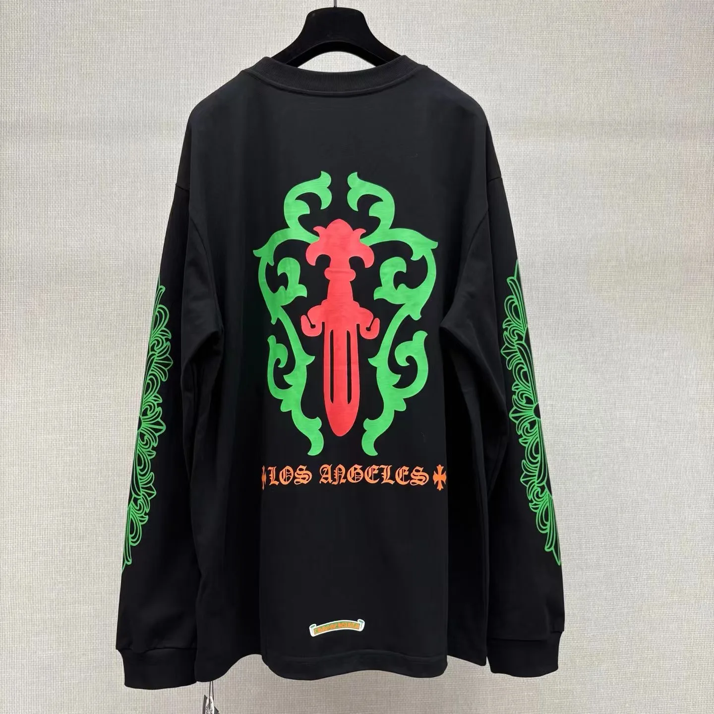 Chrome Hearts Los Angeles Dagger Long Sleeve T-Shirt (Black) — 圖 5