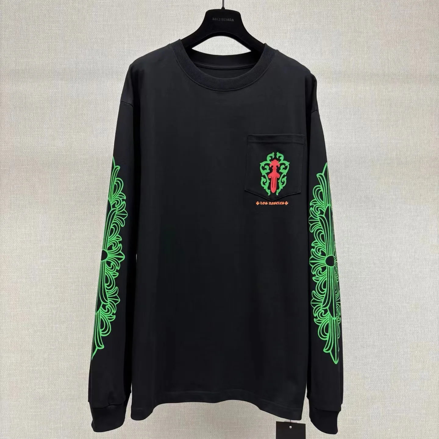 Chrome Hearts Los Angeles Dagger Long Sleeve T-Shirt (Black)