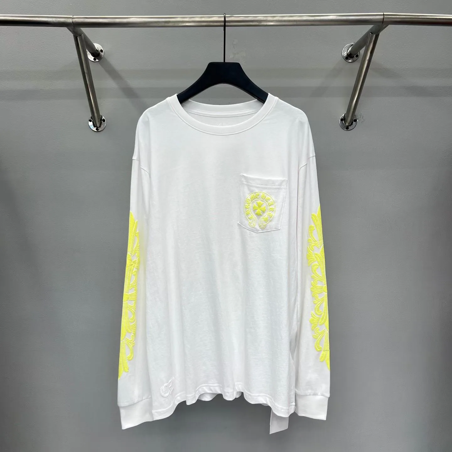 Chrome Hearts Neon Eye Chart Long-Sleeve T Shirt