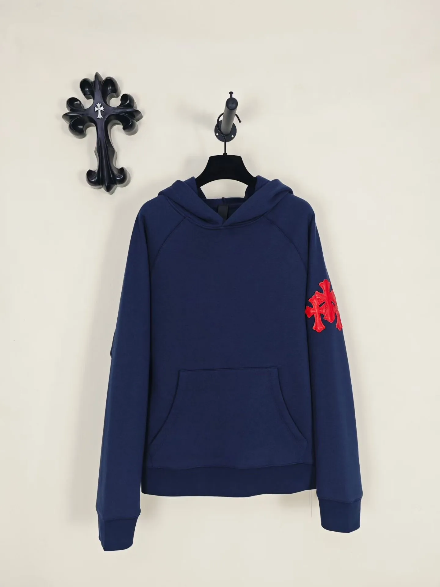 CH Paper Jam Cemetery Cross Patch Hoodie
